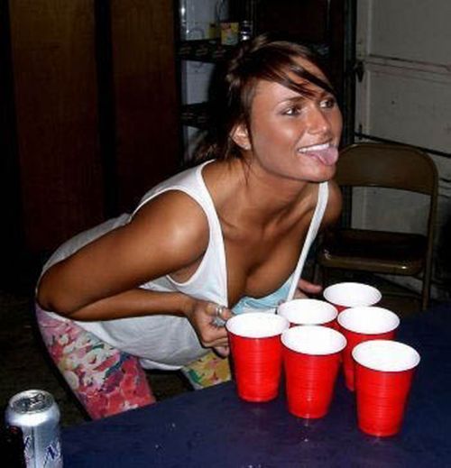 27Examples of Cute Girls Playing Beer Pong