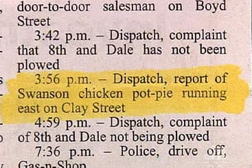 15 Funny Police Blotters