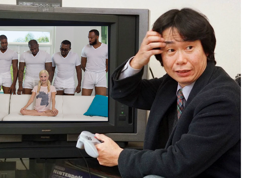Confused Shigeru Miyamoto, thought you'd be gone longer.