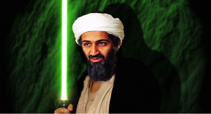 Osama being a Jedi...