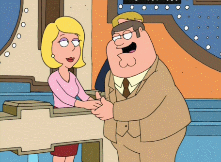 Peter Griffin Pervert host  on family feud