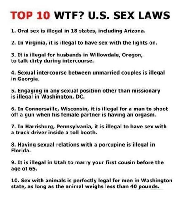 WTF SeX Laws