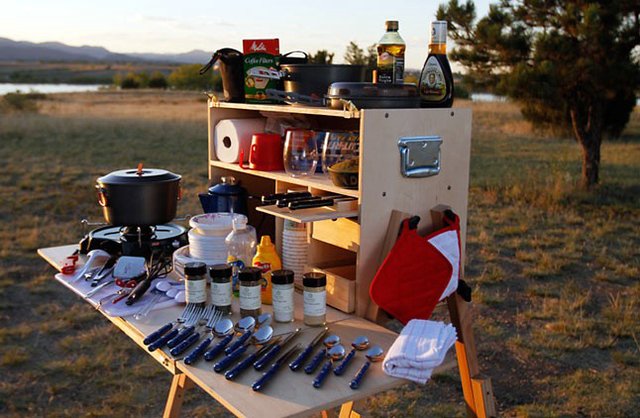 creative product diy portable camp kitchen
