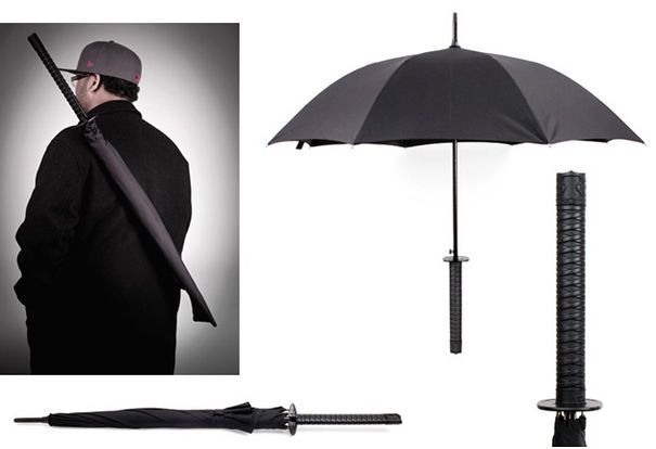 creative product samurai umbrella