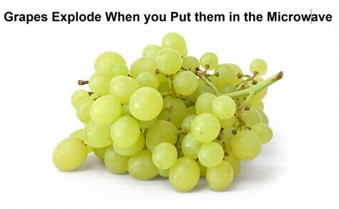 seedless fruit - Grapes Explode When you put them in the Microwave