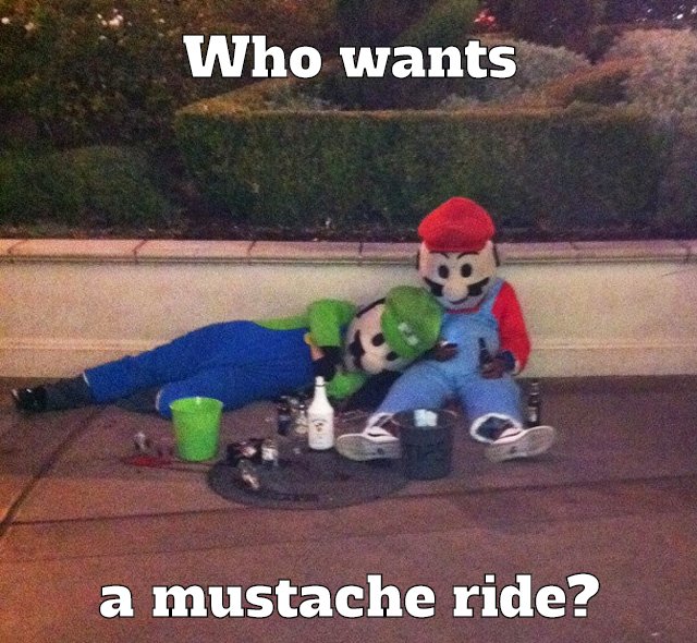 mustache ride