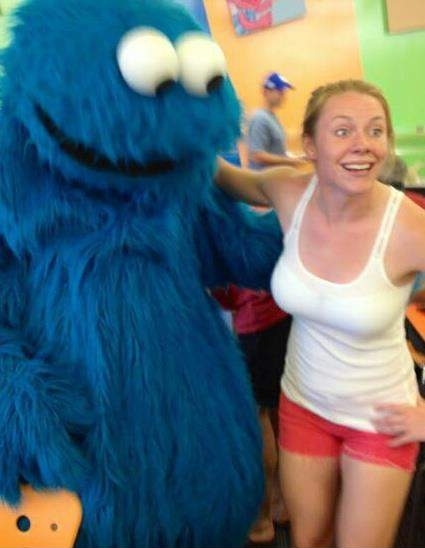 Cookie Monster likes not only cookies.
