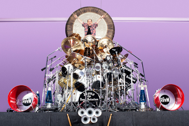 The largest drum set is comprised of 340 pieces, is owned by Dr. Mark Temperato USA and was counted in Lakeville, New York, USA.