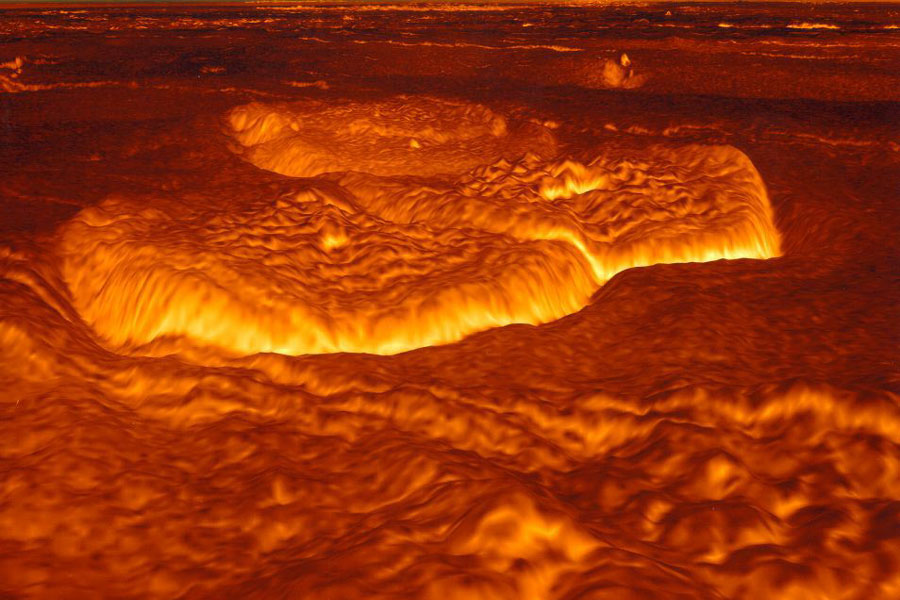 Venus' Once Molten Surface