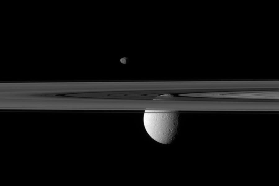 Moons Beyond the Rings of Saturn
