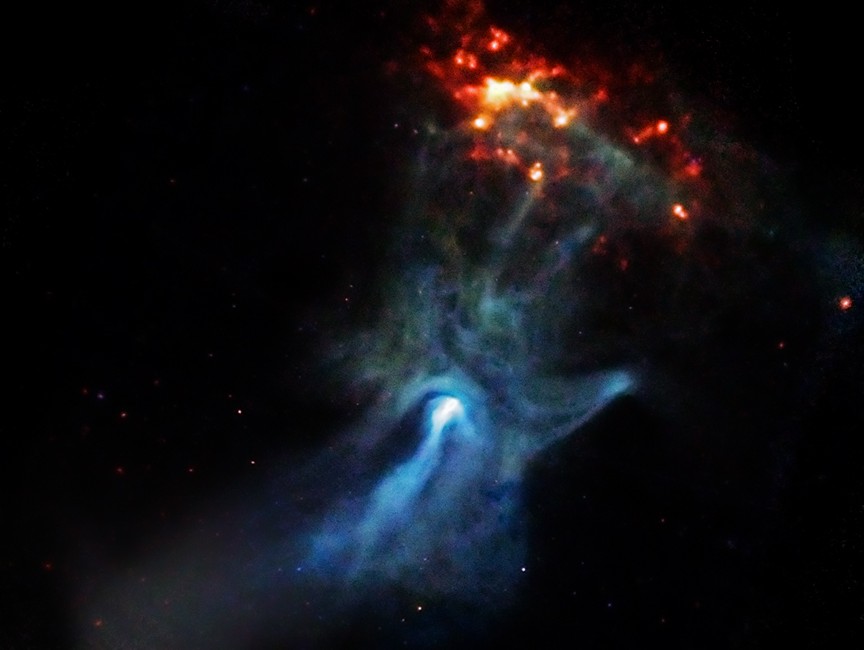 A Pulsar's Hand