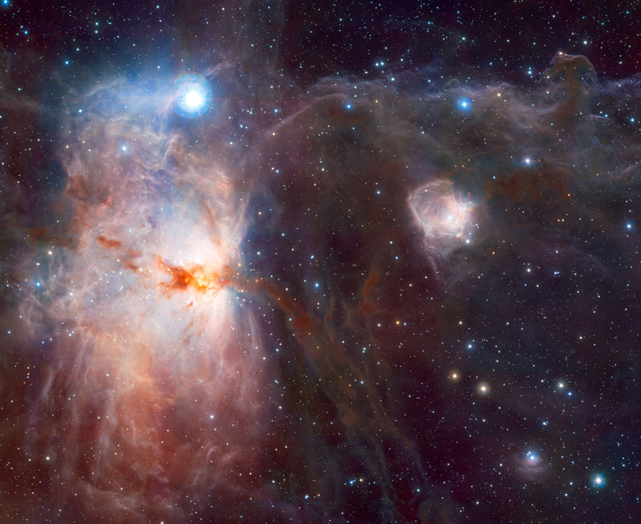The Flame Nebula in Infrared