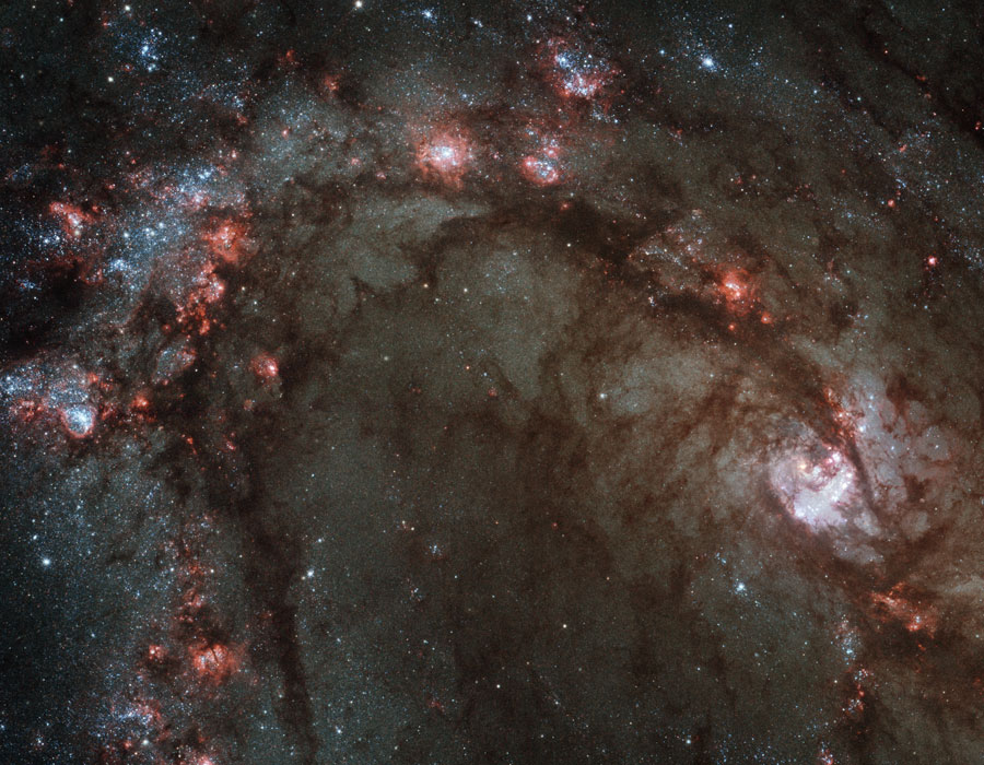 M83's Center from Refurbished Hubble