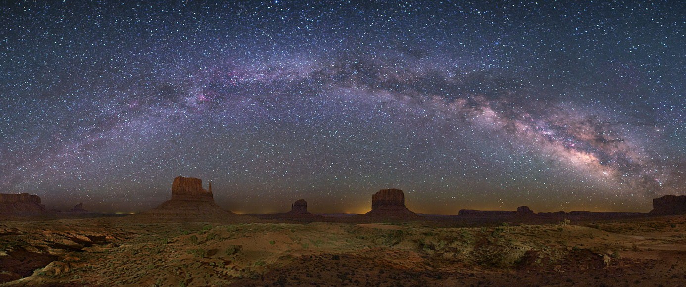 The Milky Way Over Monument Valley