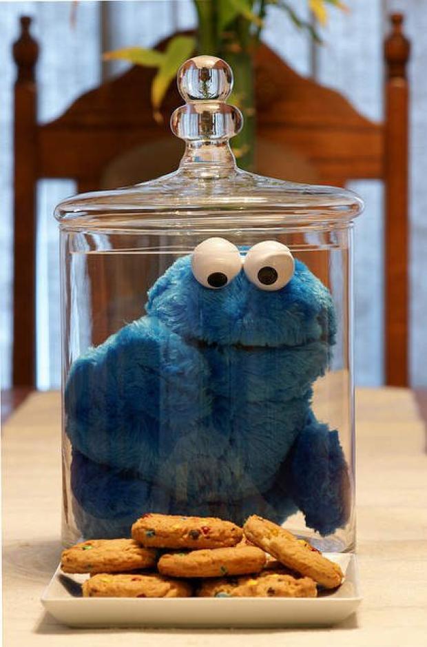 cookie monster in cookie jar