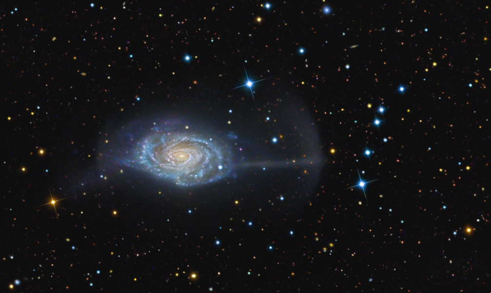 One-Armed Spiral Galaxy NGC 4725