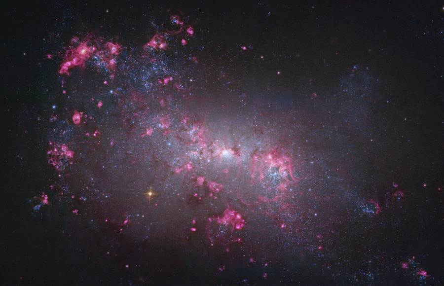 NGC 4449: Close-up of a Small Galaxy