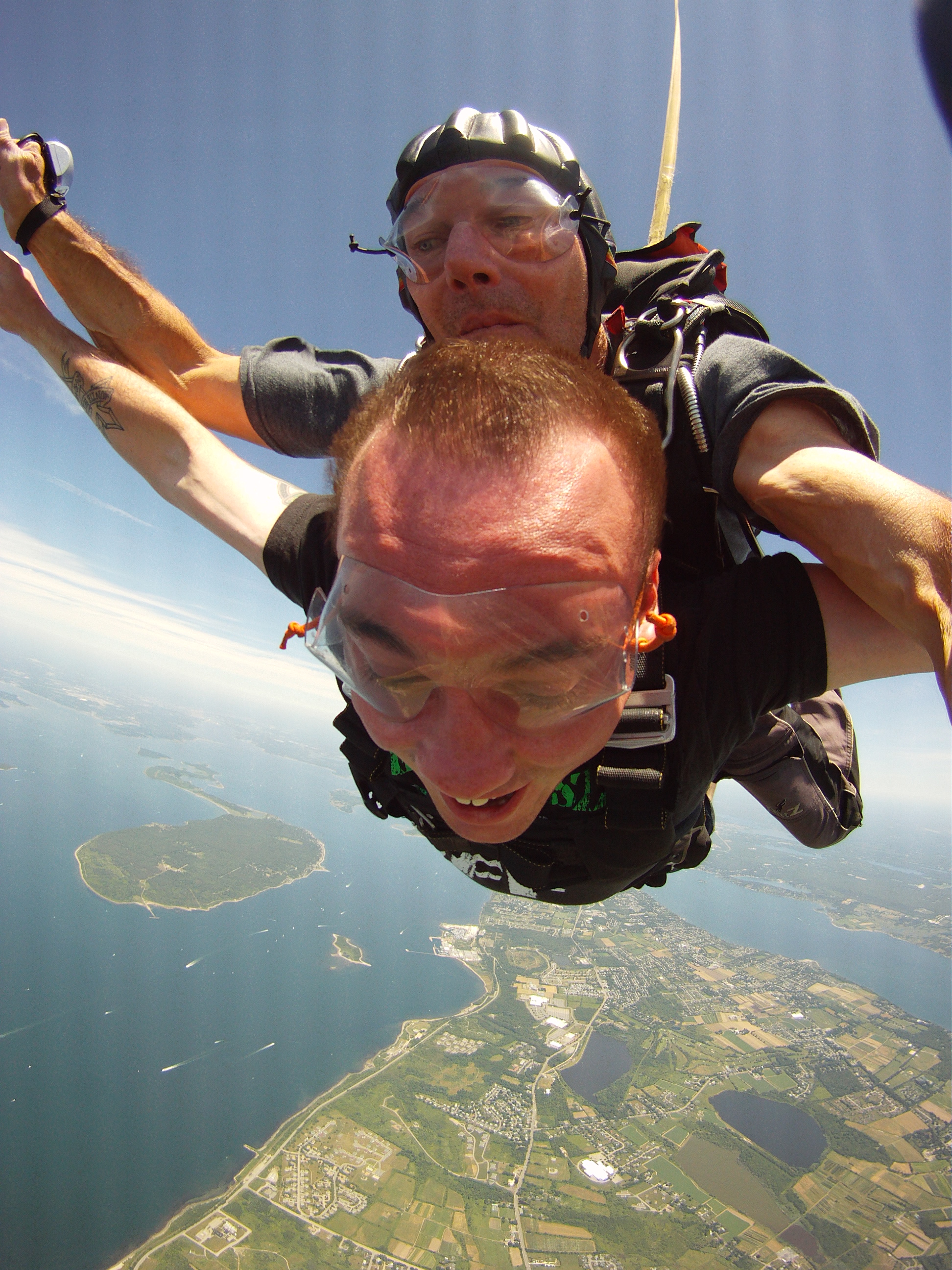 skydiving over newport ri