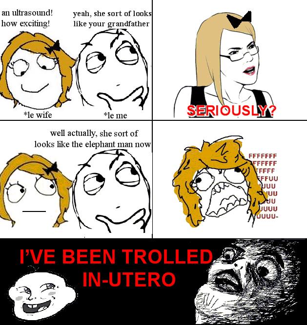 Trolled by my unborn daughter.