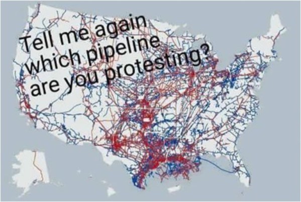 I stand behind the pipeline protesters.