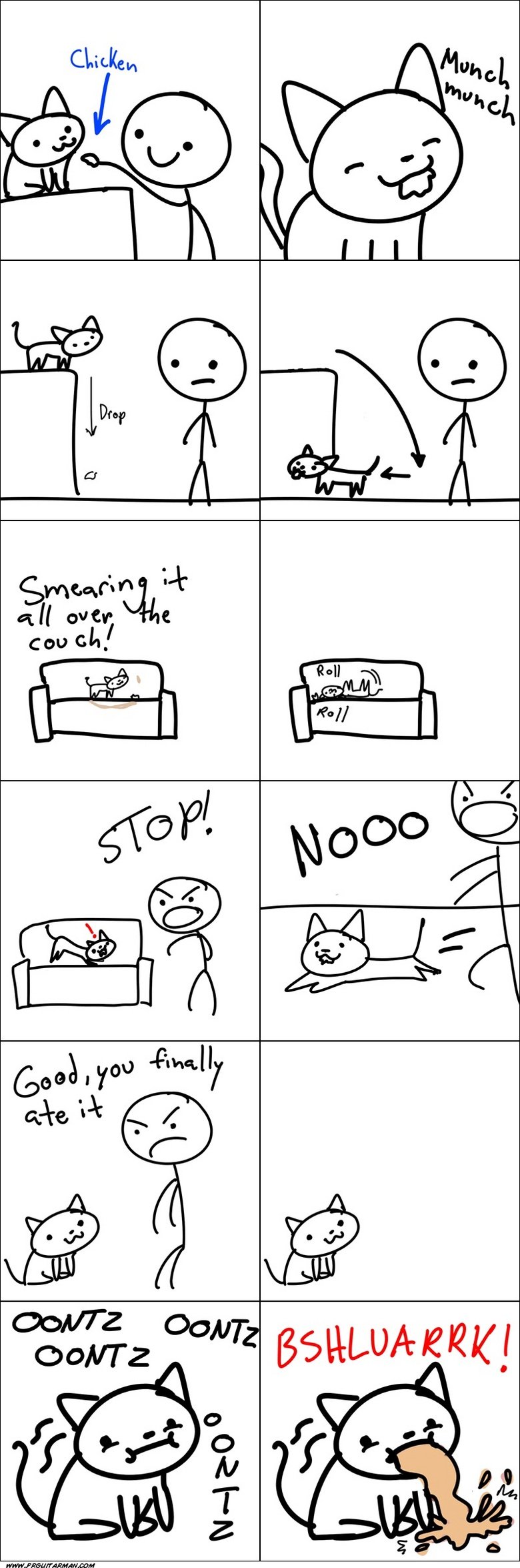 Stupid cats always do this