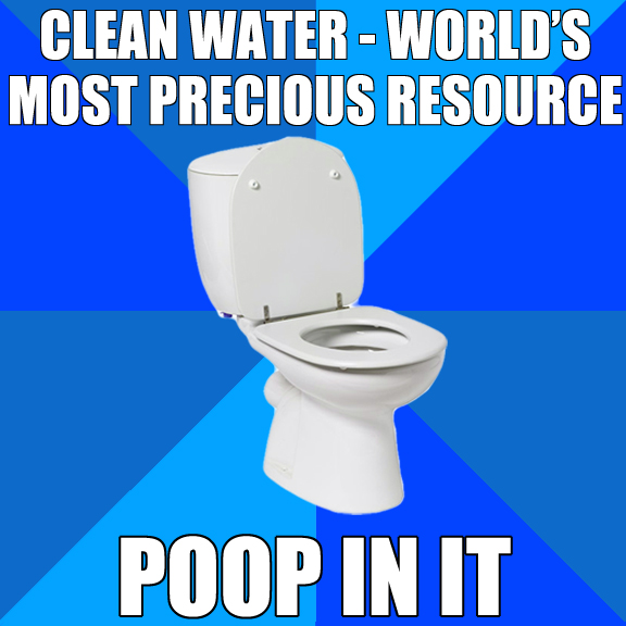 the cleanest water for your poop