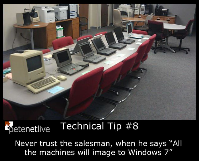 Never Trust a Salesman!