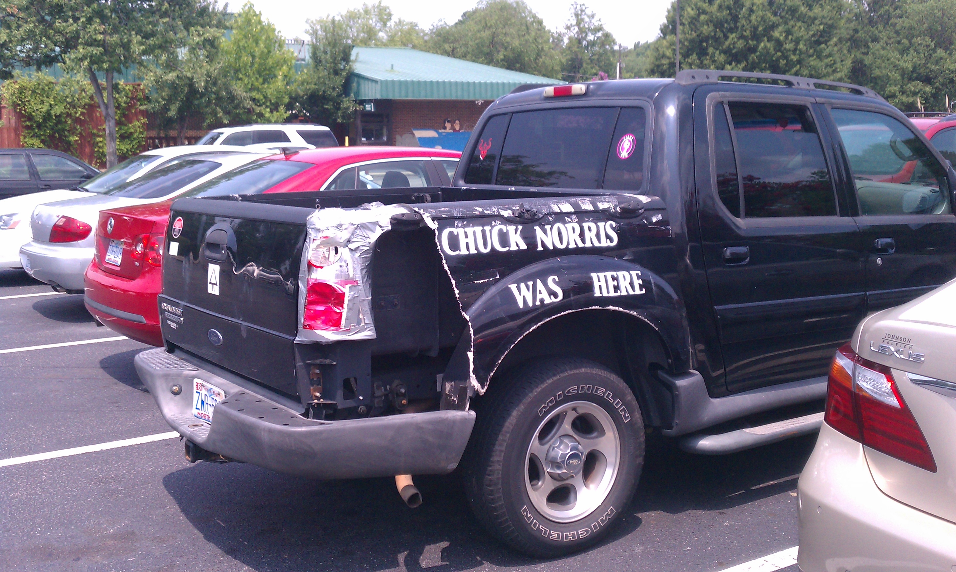 Chuck Norris Was Here! I feel so safe now.