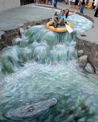 More Trippy 3D Chalk Drawings