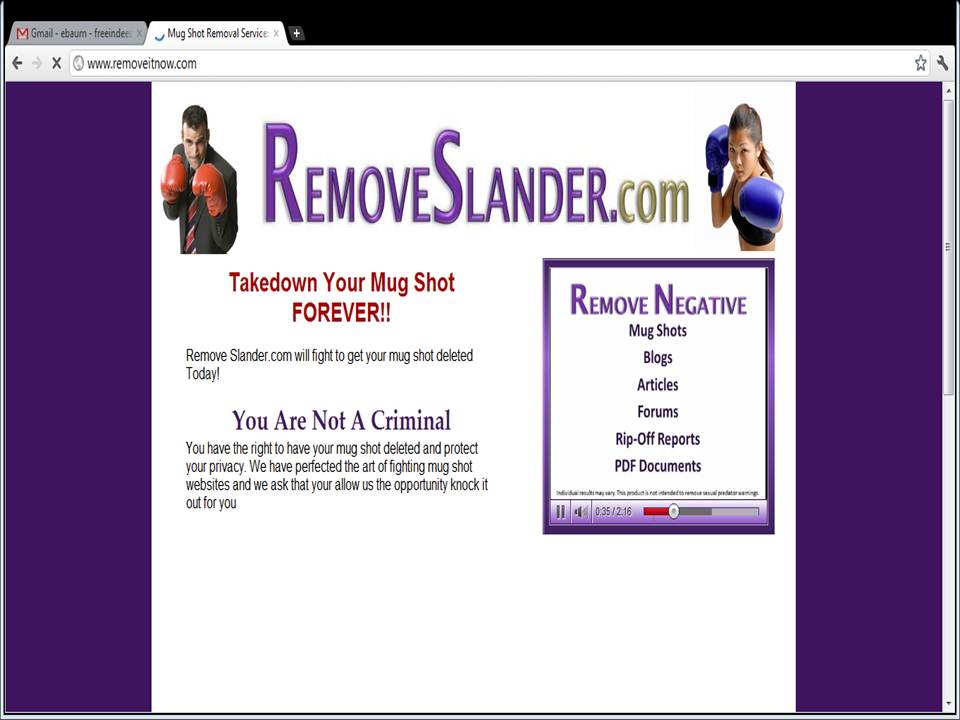 removeslander.com: RemoveSlander.com Public In 2012