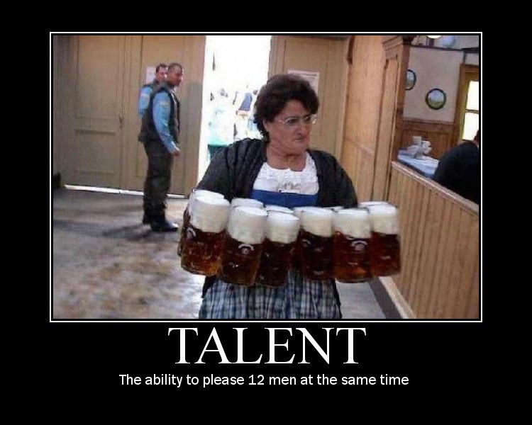 This lady, has talent. . . 