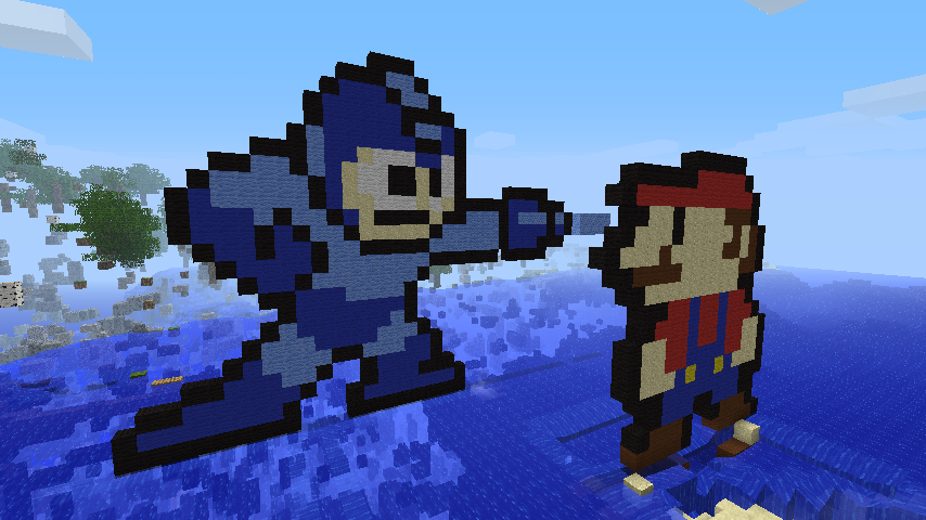 Mega-Man and Mario 