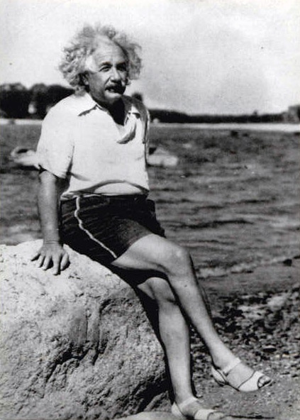 Albert Einstein looking fabulous.