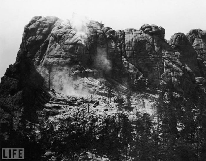 Mount Rushmore as it appeared in its more natural state.
