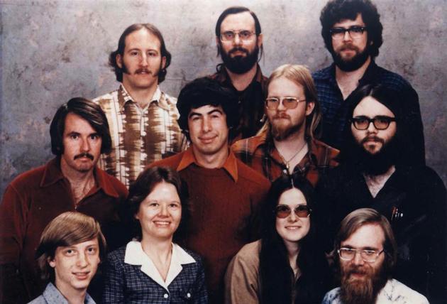 The Microsoft staff in 1978.
