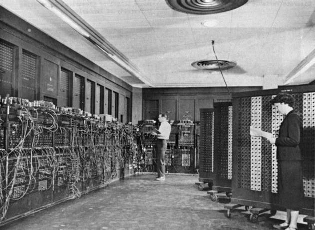 The ENIAC, the first computer ever built.