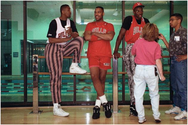 Bill Cartwright, Stacey King and Horace Grant Date: June 1992