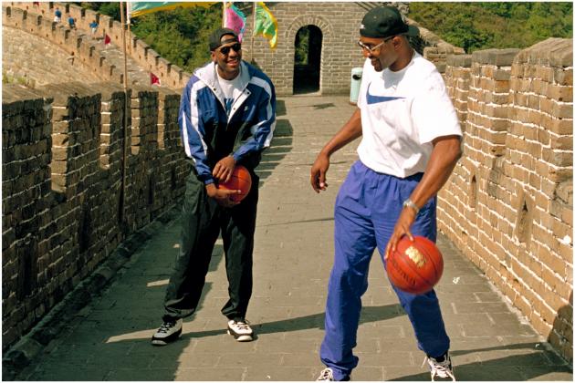 Alonzo Mourning and Penny Hardaway Date: September 1994