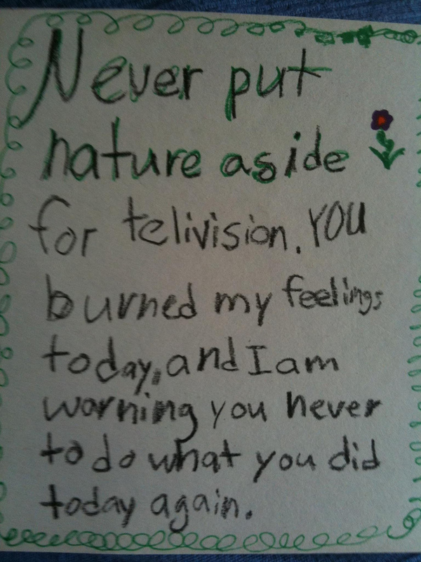 Disturbing Letters From Kids