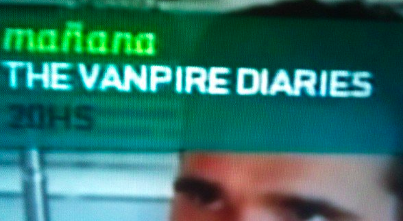 A typo on Warner tv from the series vampire diaries