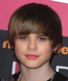 I was bored so I layered Beiber and Gomez's ugly mugs together to create the 2nd most most beautiful jail-bait transsexual I have ever seen.