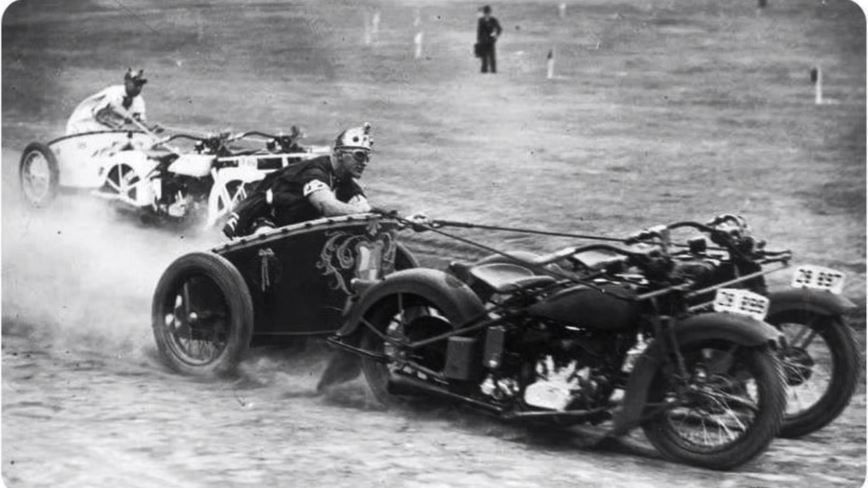 Australia Circa 1930. They need spinning swords attached to the wheel hubs.