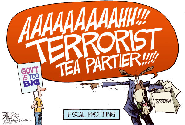 Very Funny Obama - Yea Party Cartoon