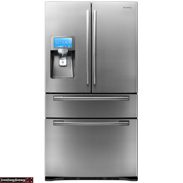 Samsung WiFi Enabled Fridge - Facebook or Tweet someone about the midnight snack you're getting