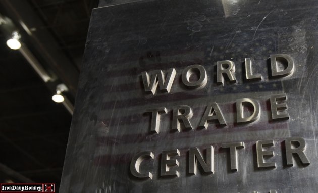 A sign recovered from the World Trade Center