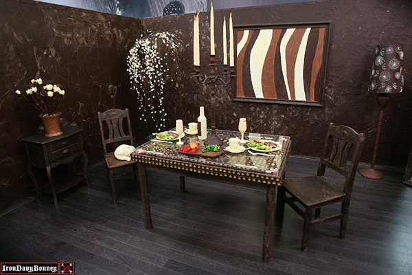 Room made of chocolate from floor to ceiling, this 183-square-foot Chocolate Room
