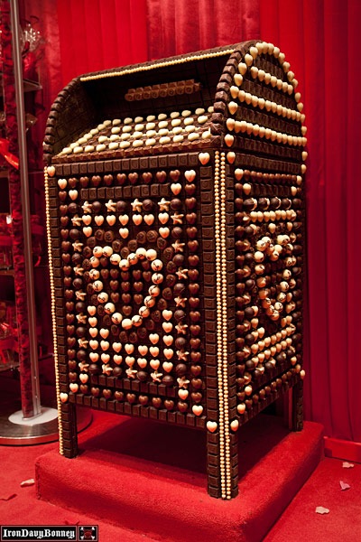 Oversized Chocolate Mailbox created for Godiva's Valentine's Day celebration