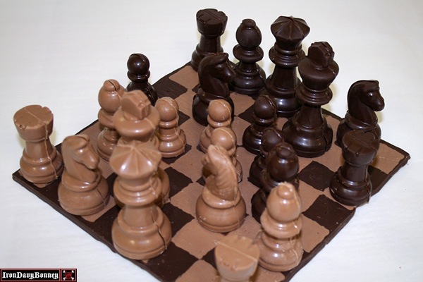Chess Set made of chocolate. Houston-based Kegg's Candies sells the set for $39.95