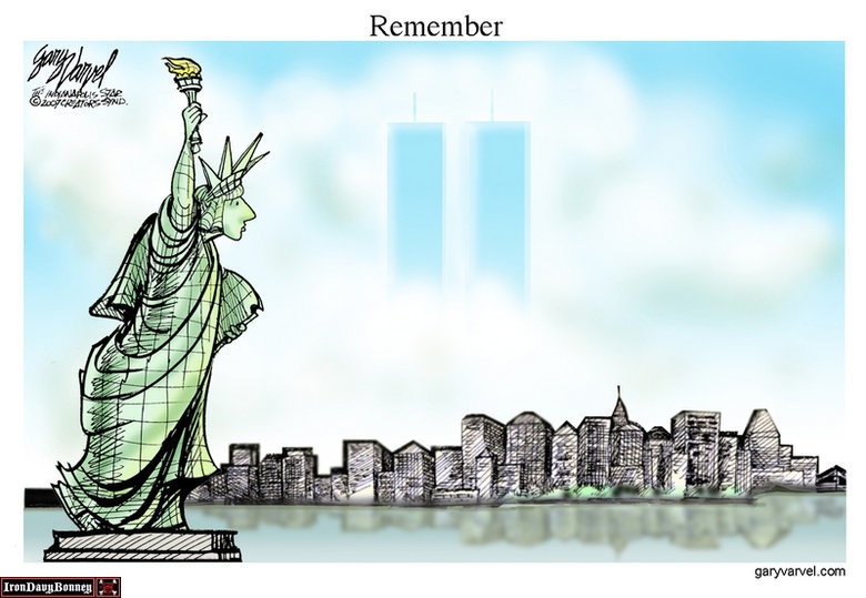 9-11 Remembered in Cartoons to Honor Our Lost Loved Ones