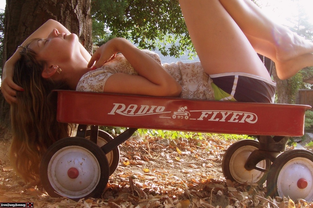Love to play with her wagon